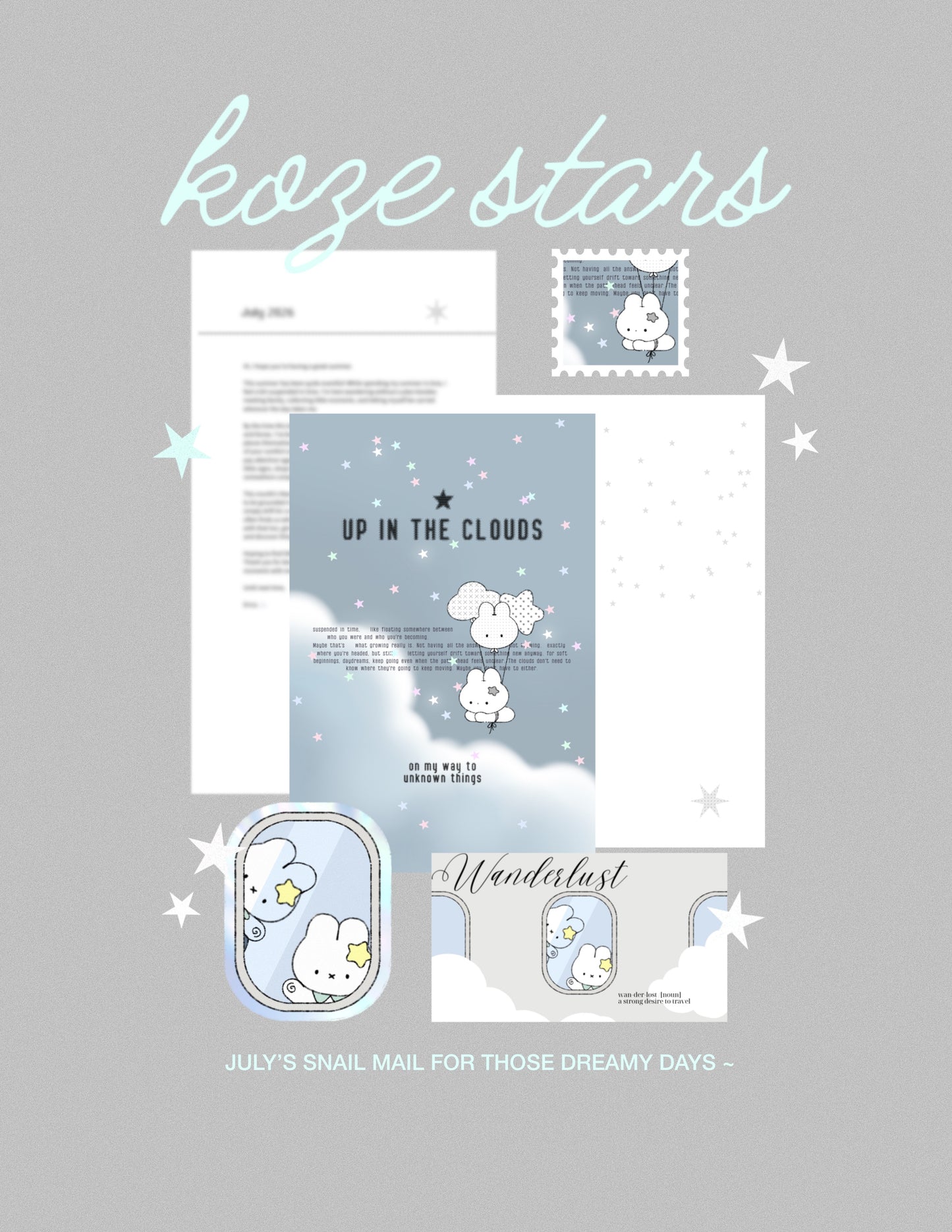the koze post - monthly mail club / july
