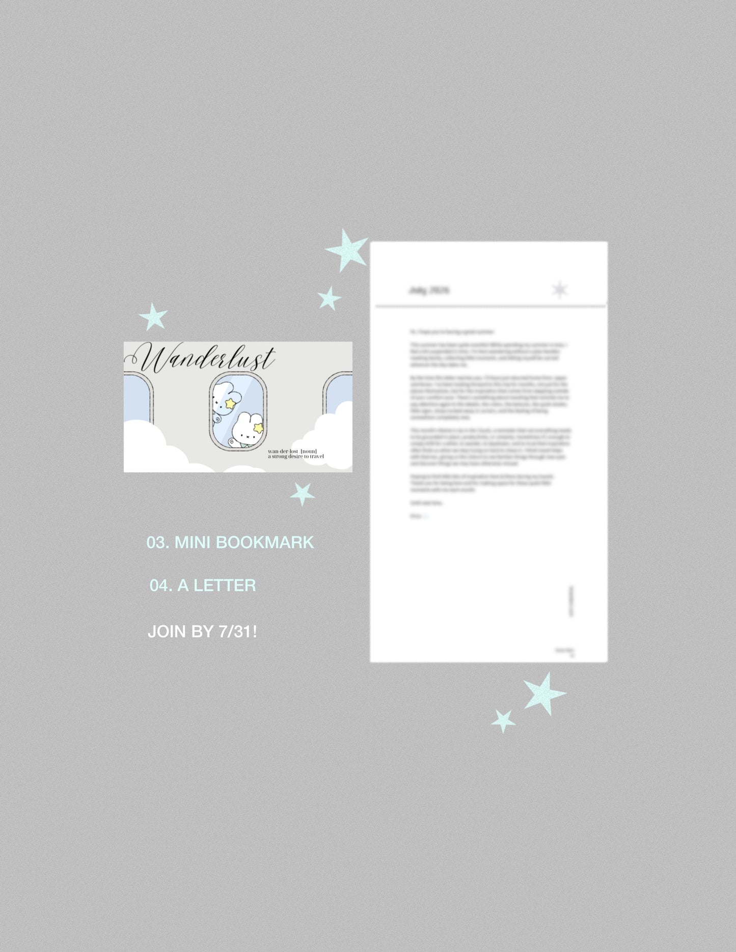 the koze post - monthly mail club / july