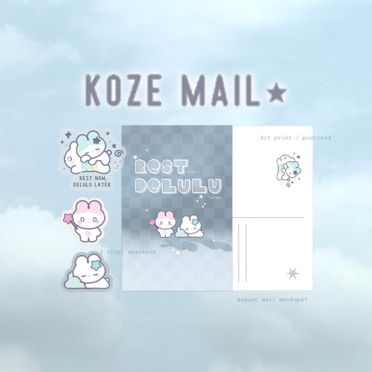 the koze post - monthly mail club / aug